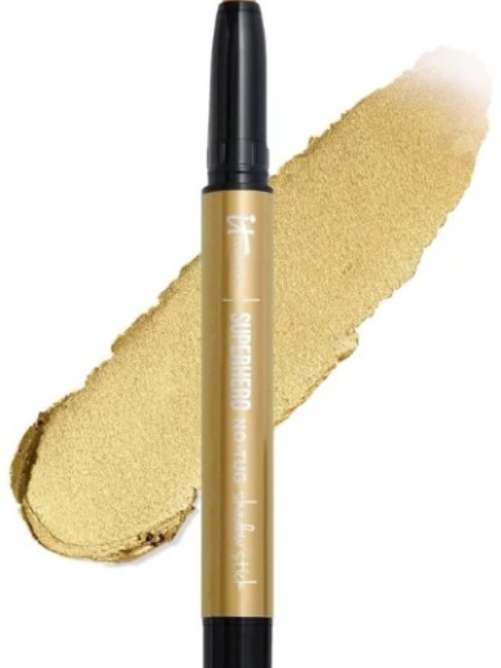 IT Cosmetics Superhero No-Tug Eyeshadow Stick Gallant Gold Pearl Finish